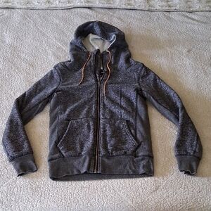 Hurley Gray/blue Zip-Up Hoodie